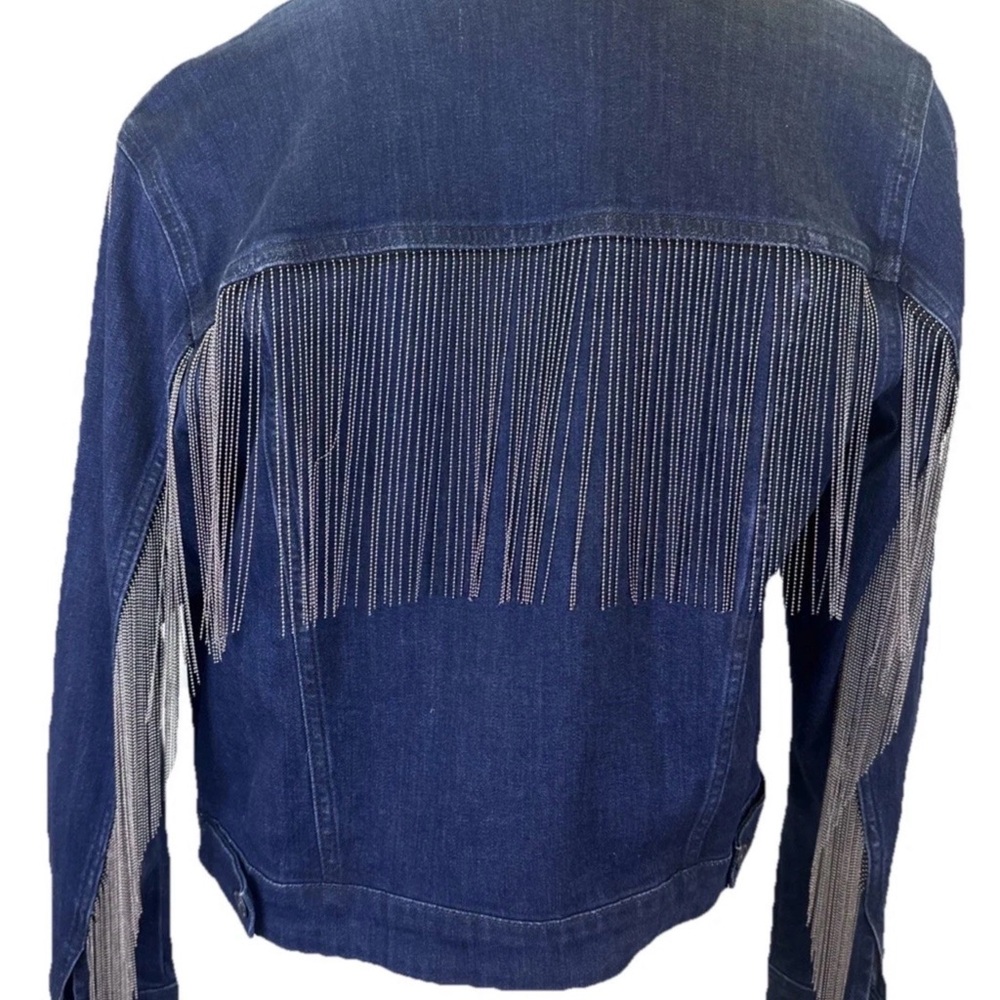 Idyllwind Dark Blue Denim Fringe Jacket - Women's Stylish Western Coat